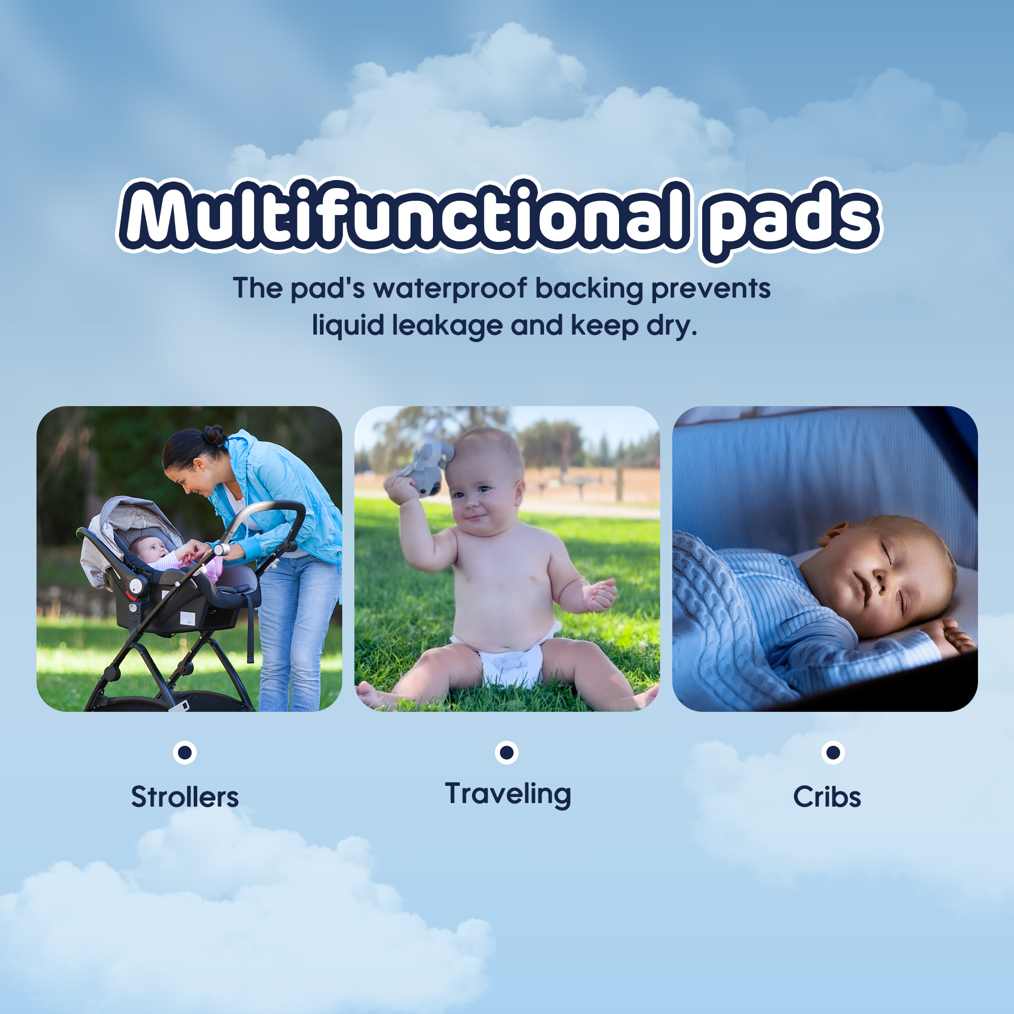 Alèses à langer jetables pour bébé (60*90cm de 5/10/30 pièces)