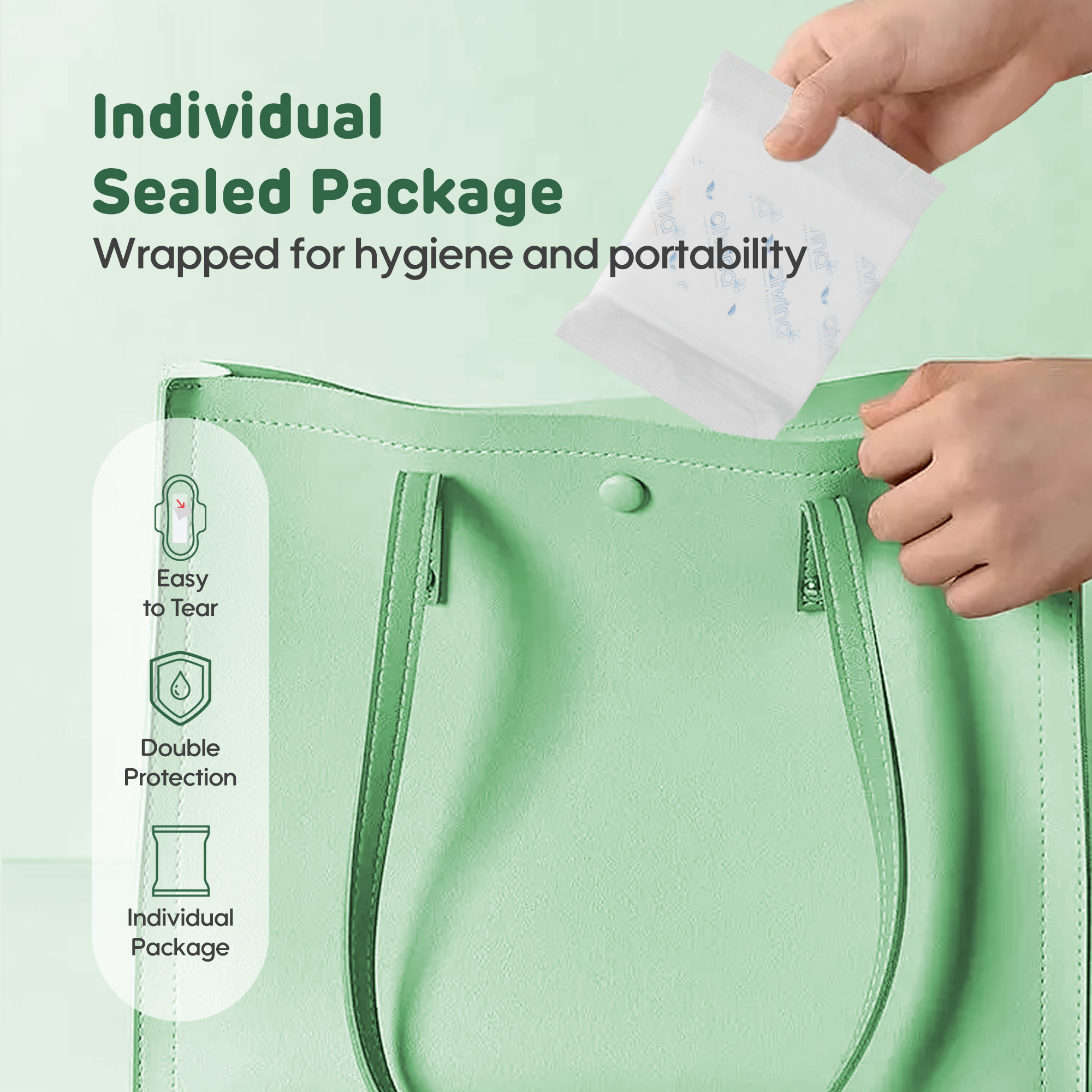 Serviettes Hygiéniques (noyau absorbant * 245mm de 10 serviettes)