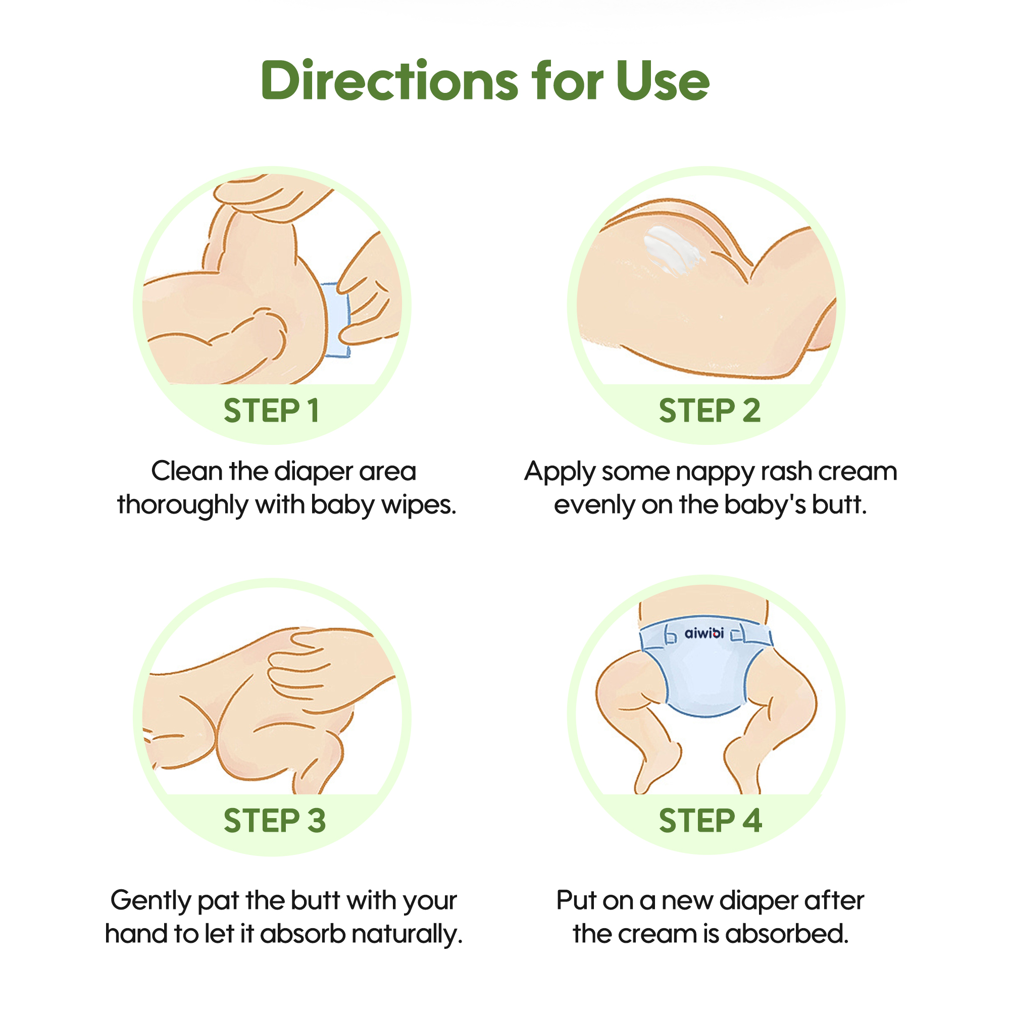 Crème pour l'érythème fessier Nurture Nut pour bébé