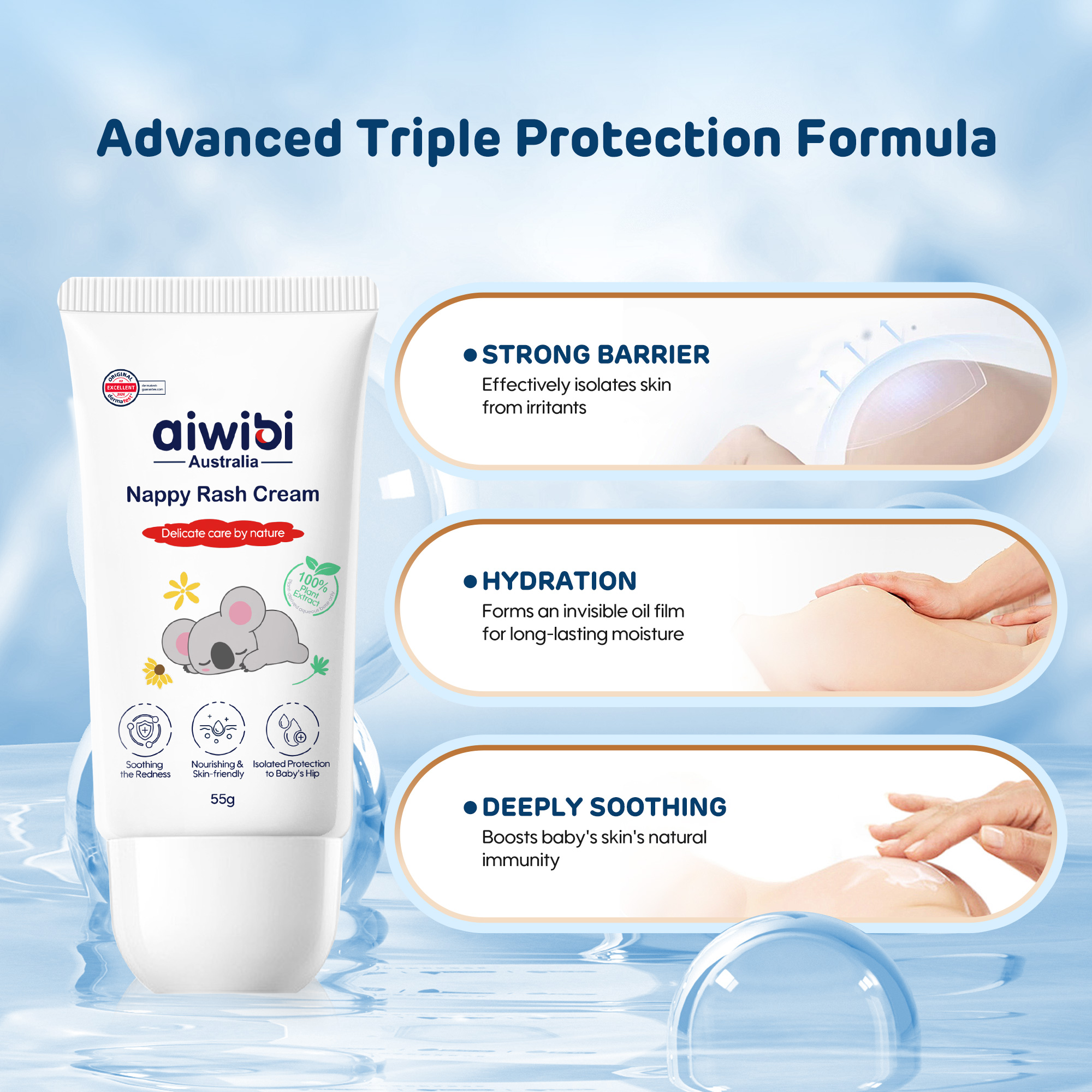 Crème pour l'érythème fessier (55 ml)