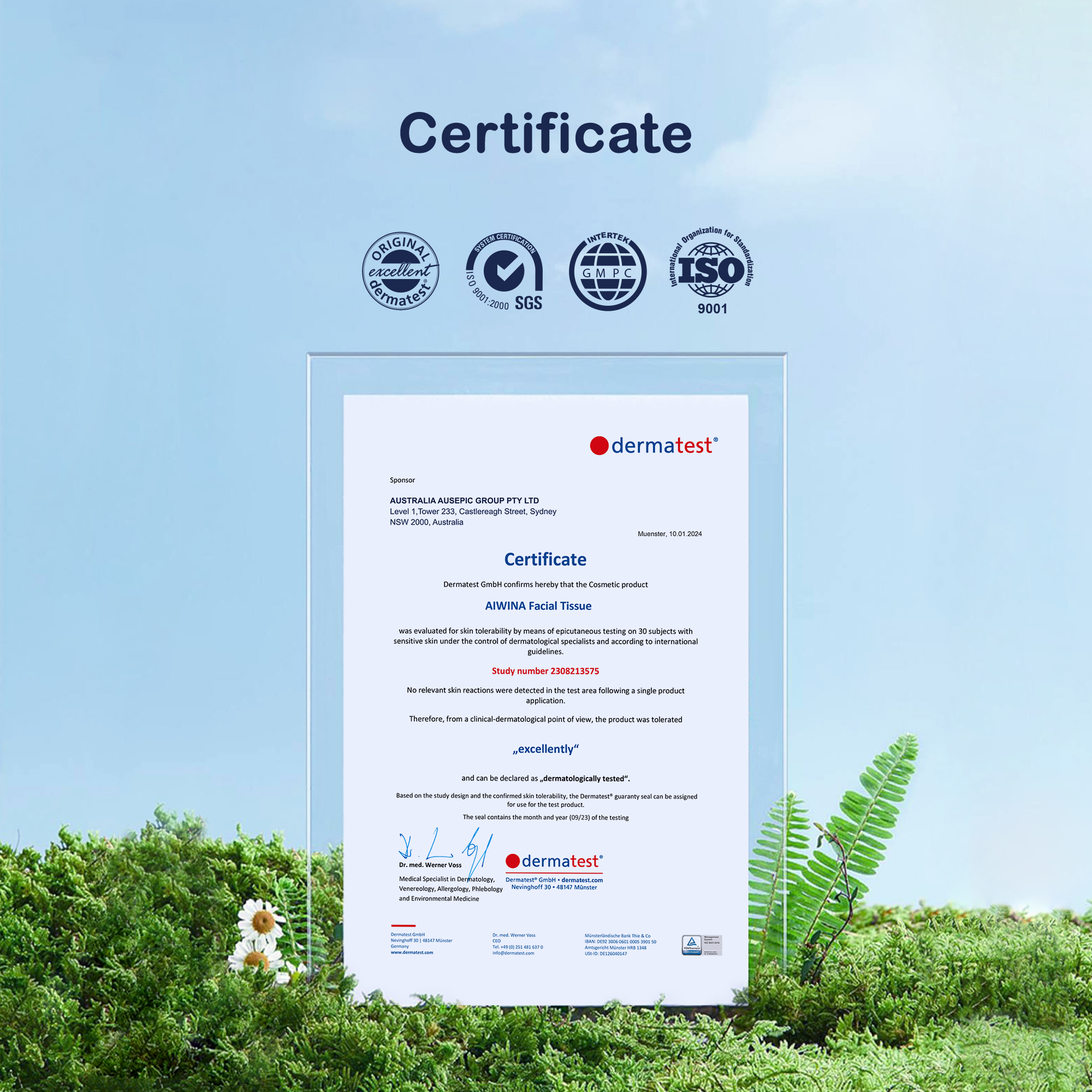 Mouchoirs en emballage souple (14*18cm * 200 tirages)