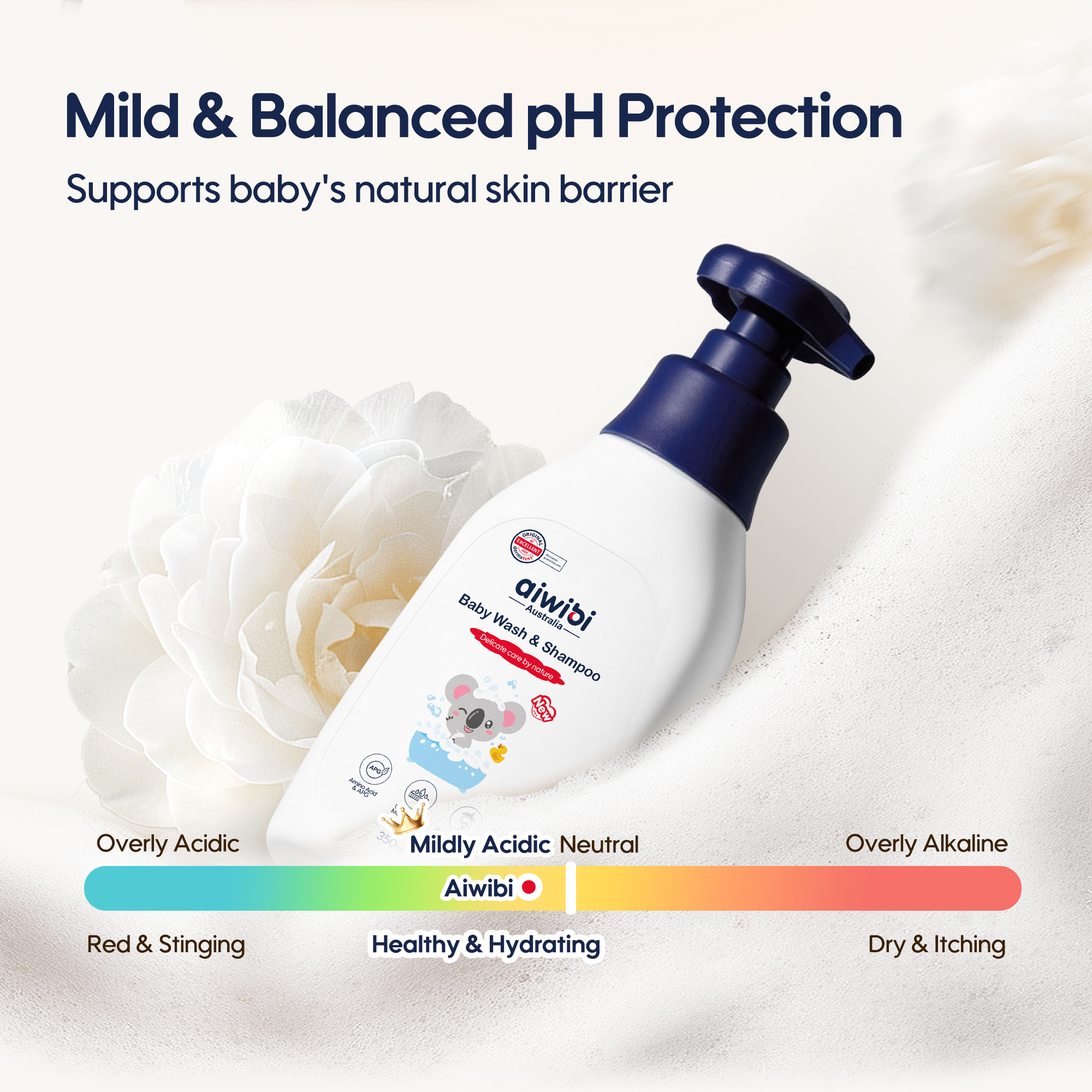 Gel douche et shampoing pour bébé (350ml)