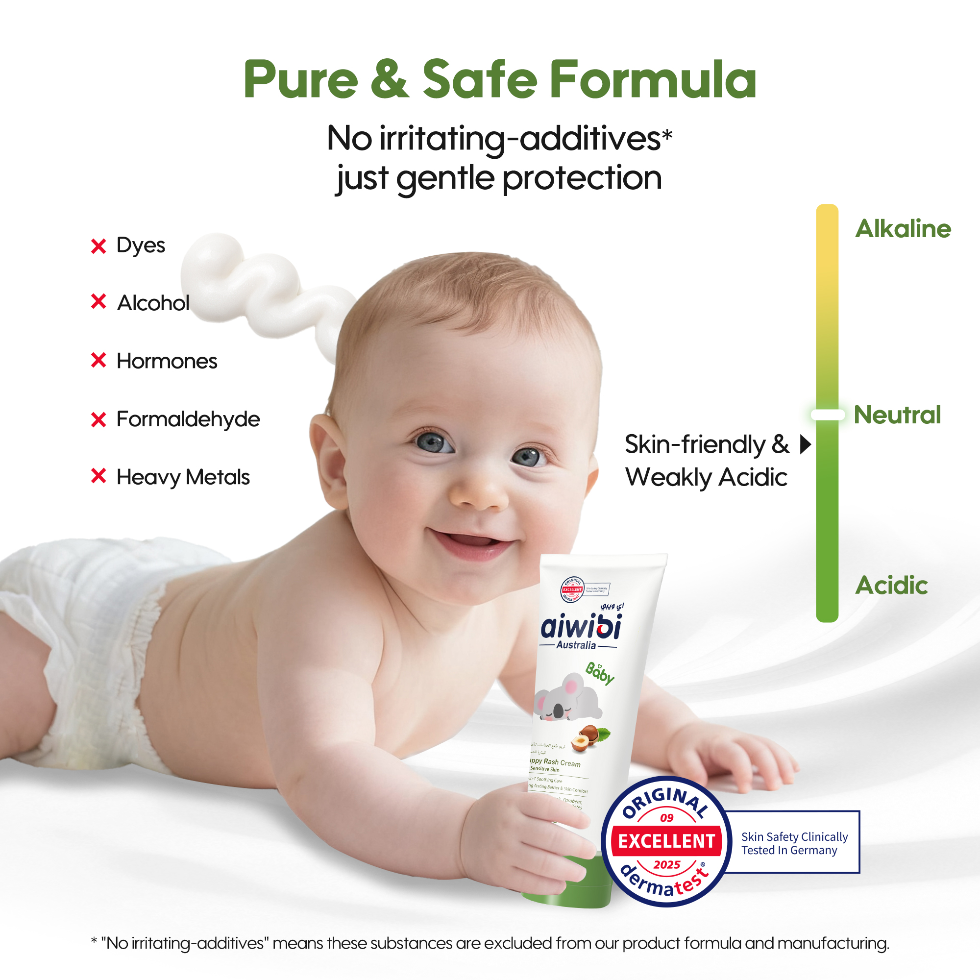 Crème pour l'érythème fessier Nurture Nut pour bébé