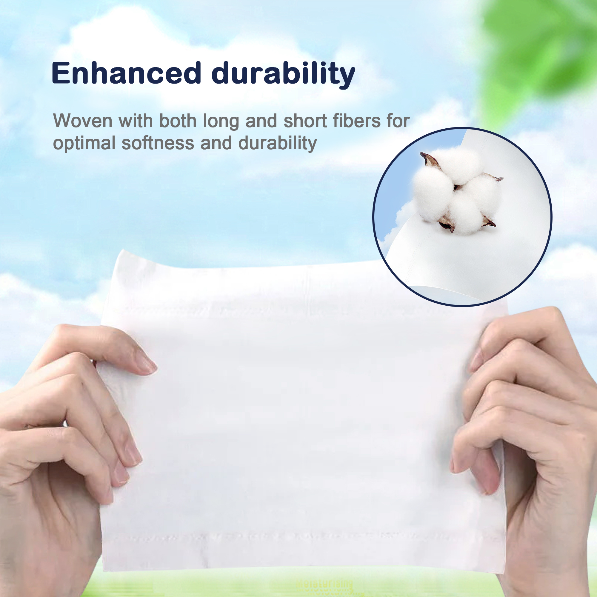 Mouchoirs en emballage souple (14*18cm * 200 tirages)