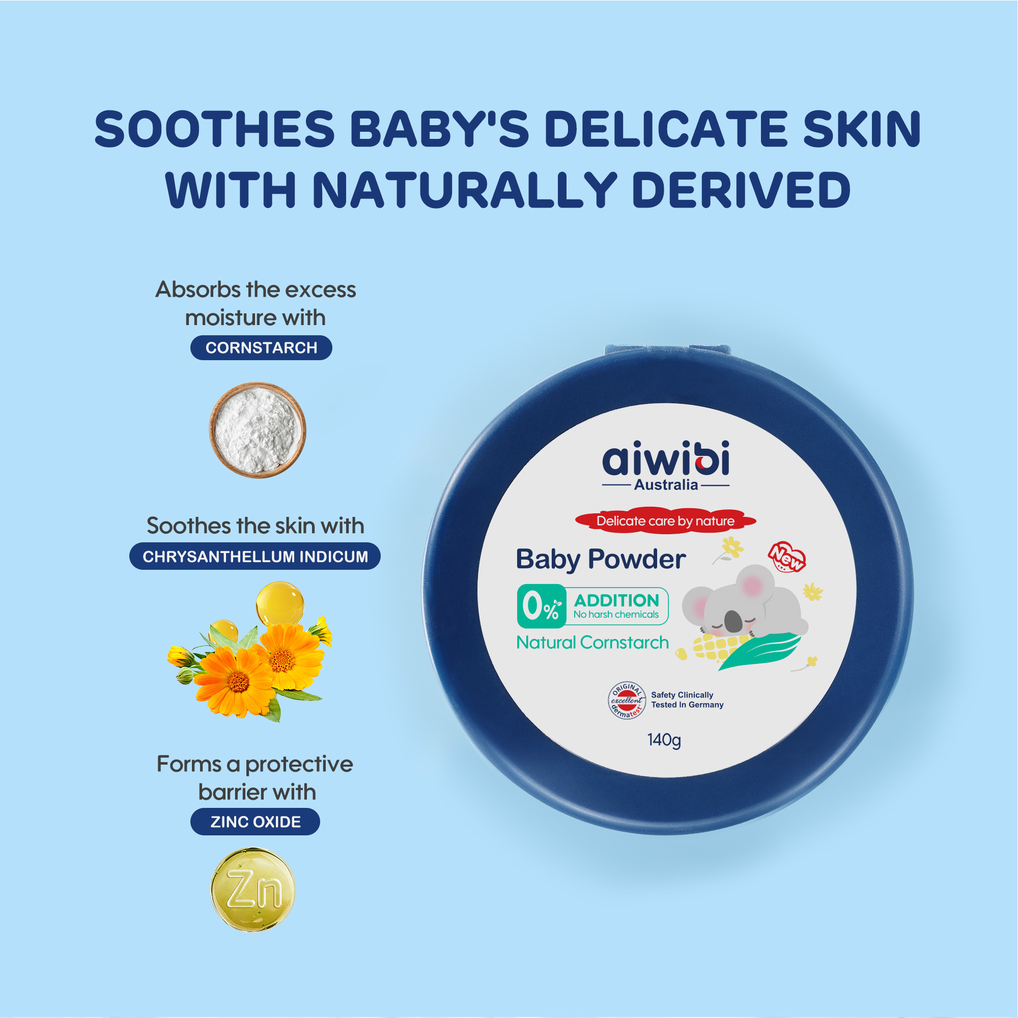 Poudre pour bébé (140g/200g)