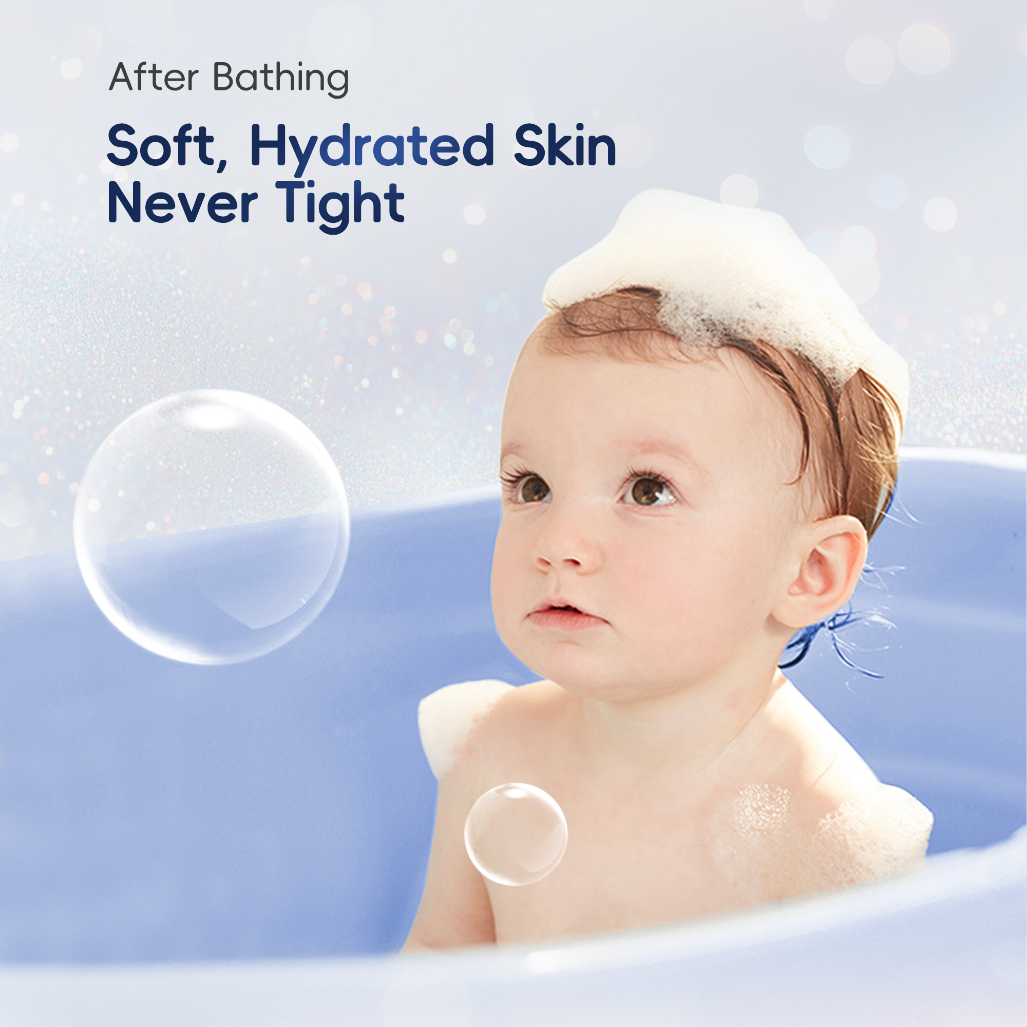 Mousse de douche et shampoing pour bébé (300ml)