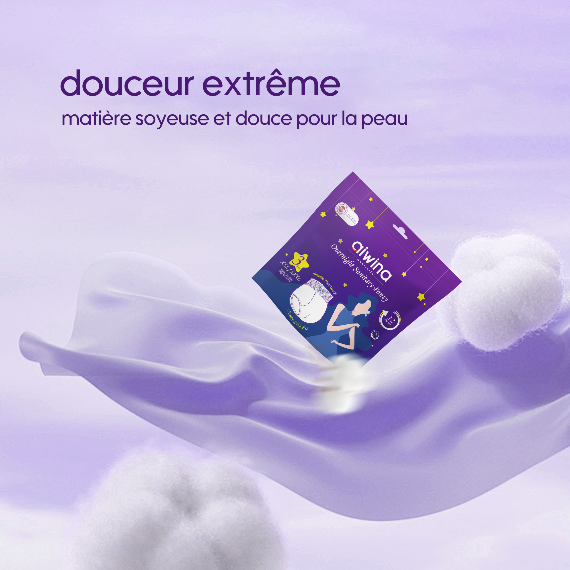 Culotte hygiénique de nuit (S/M; L/XL; XXL/XXXL)